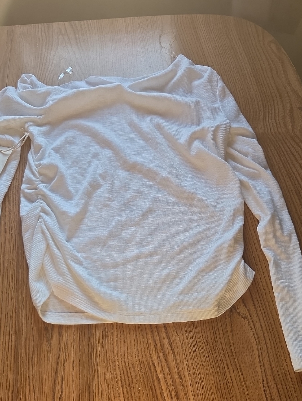 a.n.a White Long-Sleeve Lightweight Tee